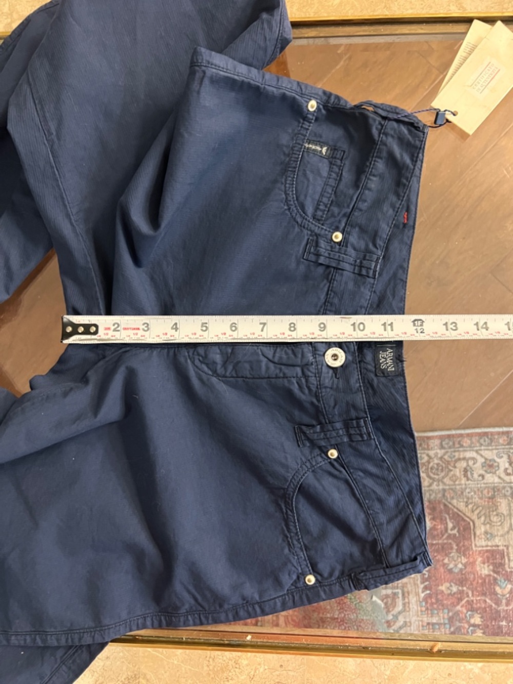 NWT Vintage Armani Jeans women's high rise bootcut trousers Size 28 - Picture 13 of 16